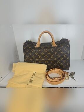 Authentic Louis Vuitton Speedy 30 Bandouliere